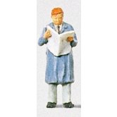 PREI MAN READING NEWSPAPER