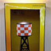 MTH CHECKERBOARD WATER TOWER