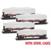 MT HOPPERS w/ TARPS CP RAIL ex