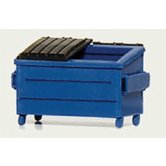 HTD TRASH DUMPSTER BLUE