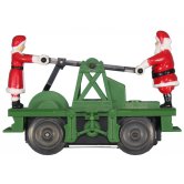 LIO HANDCAR SANTA and MRS.CLAU