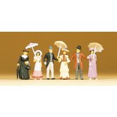 PREI 1900'S FIGURES PASSERS BY