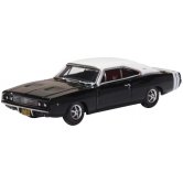 OX DODGE CHARGER 1968 BLACK/WH