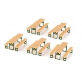 WKW PICNIC TABLES 5 PCS