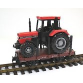 LGB FLATCAR W/ FARM TRACTOR